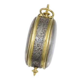 French oval verge watch with compass and sundial Circa 1630