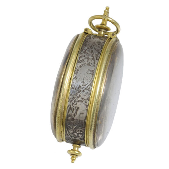 French oval verge watch with compass and sundial Circa 1630 French oval verge watch with compass and sundial Circa 1630