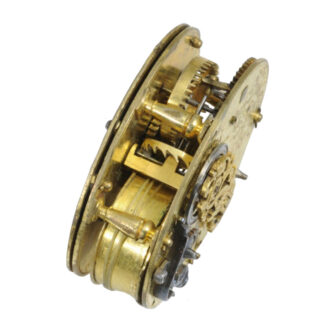 French oval verge watch with compass and sundial Circa 1630
