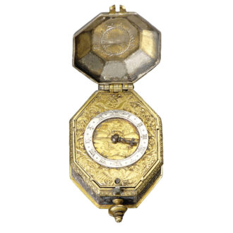 Small French octagonal miniature pendant watch Circa 1640