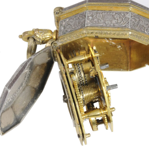 Small French octagonal miniature pendant watch Circa 1640 Small French octagonal miniature pendant watch Circa 1640
