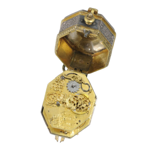 Small French octagonal miniature pendant watch Circa 1640 Small French octagonal miniature pendant watch Circa 1640