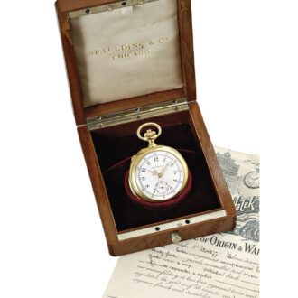 Swiss gold repeating lever split-seconds chronograph Circa 1904