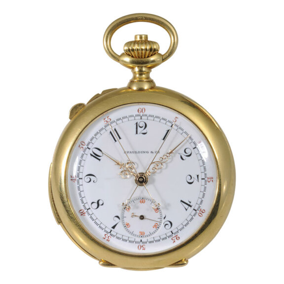Swiss gold repeating lever split-seconds chronograph Circa 1904