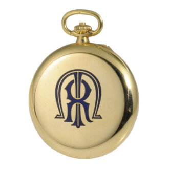 Swiss 18K gold chronograph lever doctor's watch Circa 1924