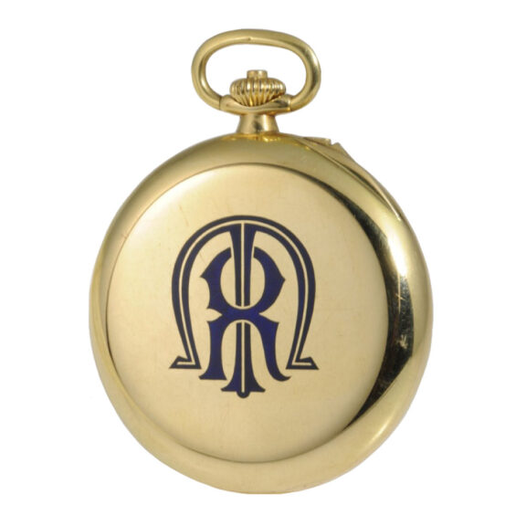 Swiss 18K gold chronograph lever doctor's watch Circa 1924 Swiss 18K gold chronograph lever doctor's watch Circa 1924