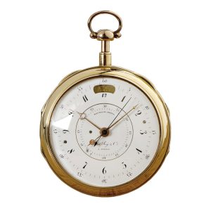 Swiss rose gold repeating centre seconds duplex Circa 1820