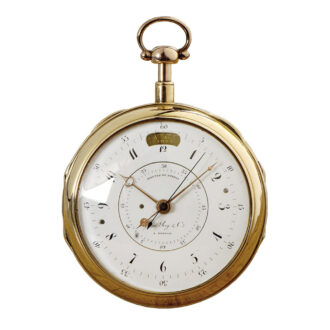 Swiss rose gold repeating centre seconds duplex Circa 1820