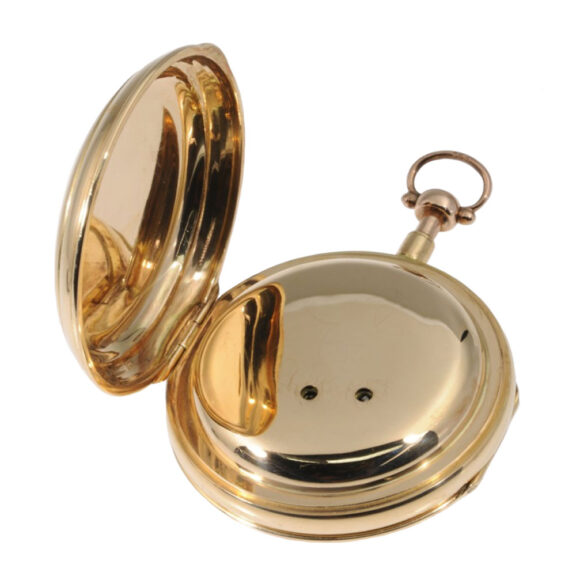 Swiss rose gold repeating centre seconds duplex Circa 1820 Swiss rose gold repeating centre seconds duplex Circa 1820