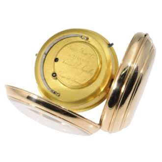 Swiss rose gold repeating centre seconds duplex Circa 1820