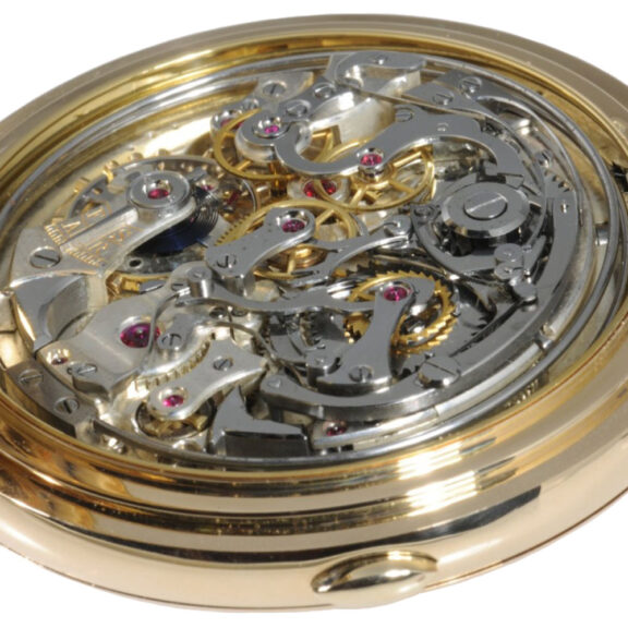 Early Swiss 14K gold repeating chronograph Circa 1889 Early Swiss 14K gold repeating chronograph Circa 1889