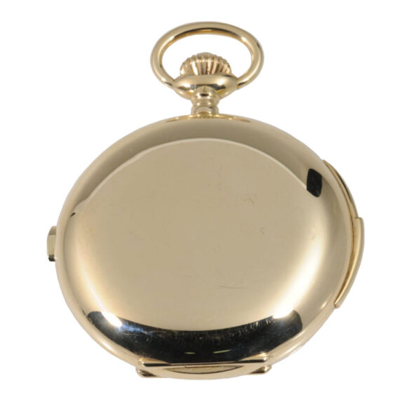 Early Swiss 14K gold repeating chronograph Circa 1889 Early Swiss 14K gold repeating chronograph Circa 1889