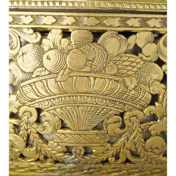 German gilt verge coach watch with hour strike and date Circa 1690 German gilt verge coach watch with hour strike and date Circa 1690