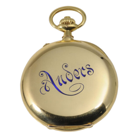 Fine 18K gold Glashütte lever chronograph watch Circa 1916 Fine 18K gold Glashütte lever chronograph watch Circa 1916