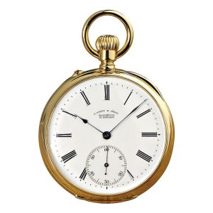 Quality 1A Glashütte 18K gold open faced lever watch Circa 1891
