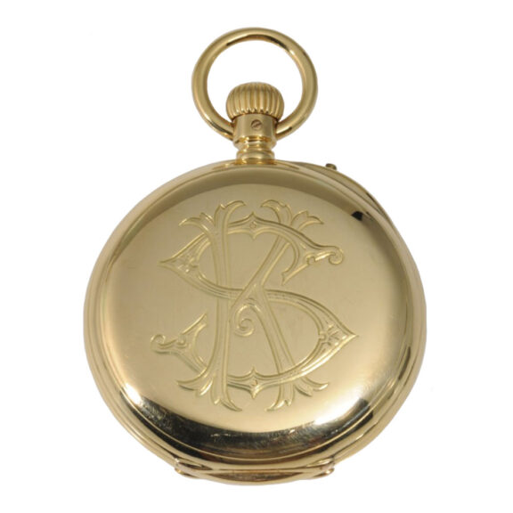 Quality 1A Glashütte 18K gold open faced lever watch Circa 1891 Quality 1A Glashütte 18K gold open faced lever watch Circa 1891