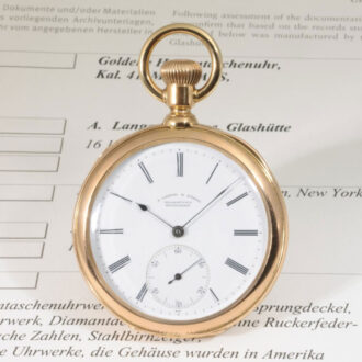 Quality 1A Glashütte open faced lever watch Circa 1883