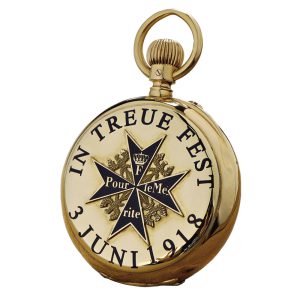 German 18K rose gold open faced lever watch Circa 1890