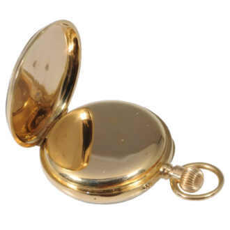 German 18K rose gold open faced lever watch Circa 1890