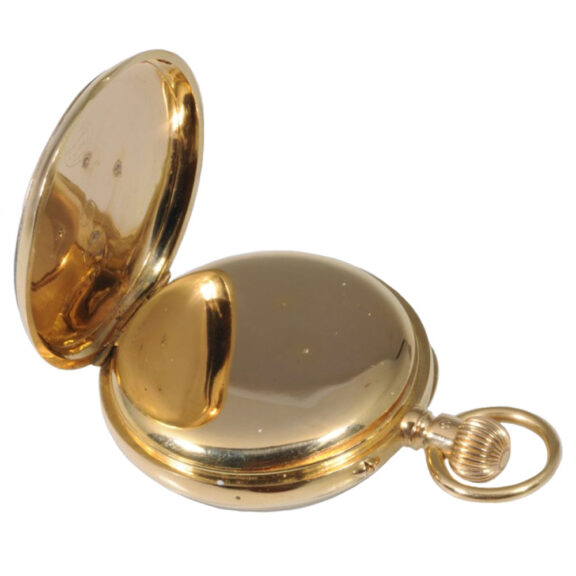 German 18K rose gold open faced lever watch Circa 1890 German 18K rose gold open faced lever watch Circa 1890