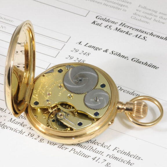 German 18K rose gold open faced lever watch Circa 1890 German 18K rose gold open faced lever watch Circa 1890