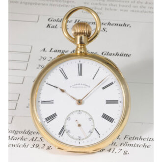German 18K rose gold open faced lever watch Circa 1890