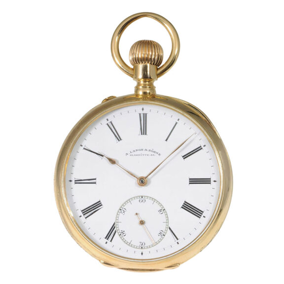 German 18K rose gold open faced lever watch Circa 1890 German 18K rose gold open faced lever watch Circa 1890
