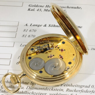 German 18K gold open faced lever pocket watch Circa 1917
