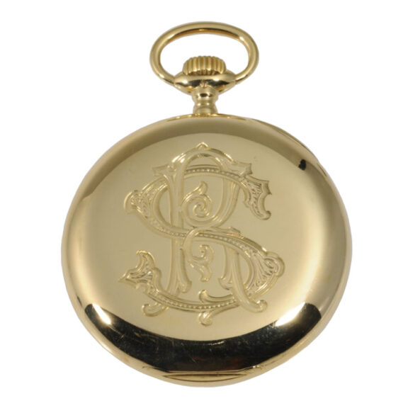 German 18K gold open faced lever pocket watch Circa 1917