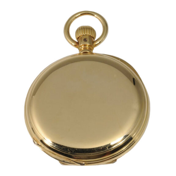 German 18K gold hunting cased lever pocket watch Circa 1886 German 18K gold hunting cased lever pocket watch Circa 1886
