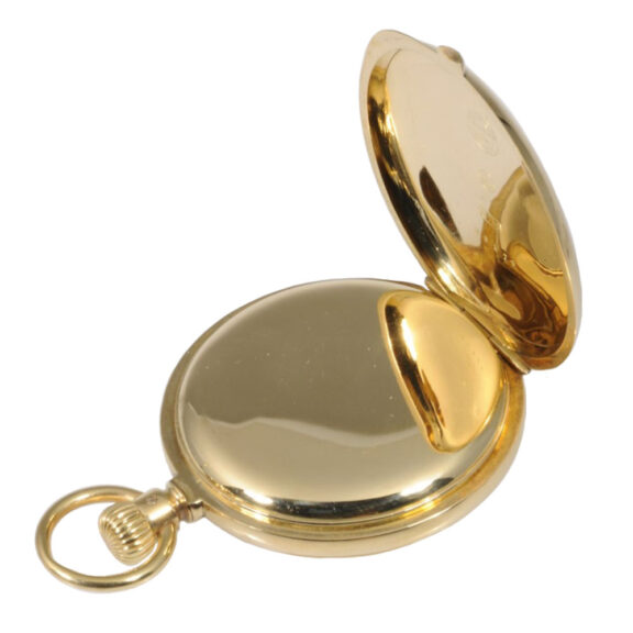 German 18K gold hunting cased lever pocket watch Circa 1890 German 18K gold hunting cased lever pocket watch Circa 1890