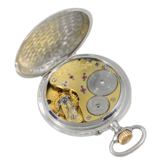Rare Glashütte silver open faced lever watch Circa 1882 Rare Glashütte silver open faced lever watch Circa 1882