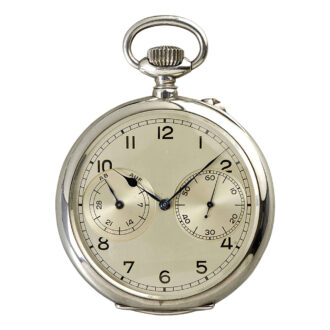 German silver deck watch with 35h power reserve Circa 1941