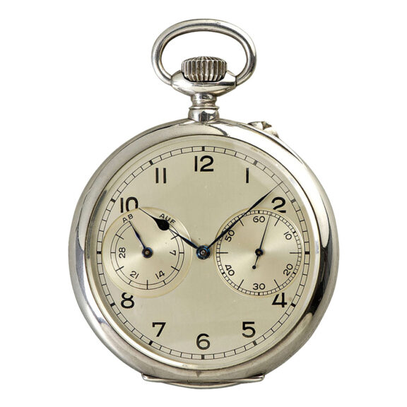 German silver deck watch with 35h power reserve Circa 1941