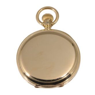 Small German 18K rose gold hunting cased lever Circa 1893