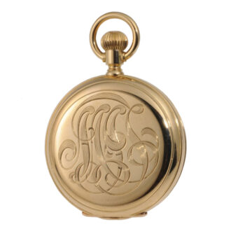 Small German 18K rose gold hunting cased lever Circa 1893