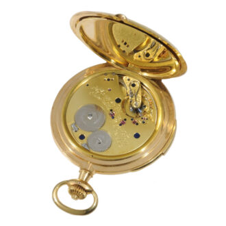 Heavy gold hunting cased repeating lever watch Circa 1924 Heavy gold hunting cased repeating lever watch Circa 1924