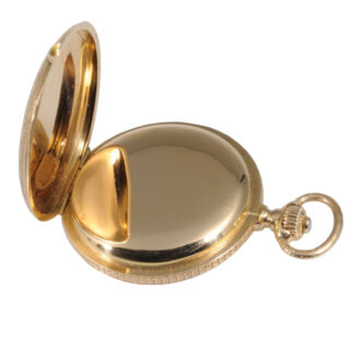 German 18K rose gold hunting cased lever watch Circa 1892