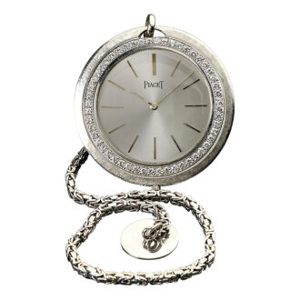 Ultra-thin Swiss white gold and diamond-set dress watch Circa 1960