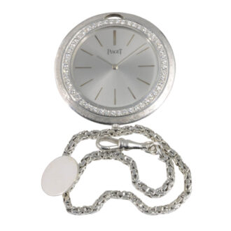 Ultra-thin Swiss white gold and diamond-set dress watch Circa 1960