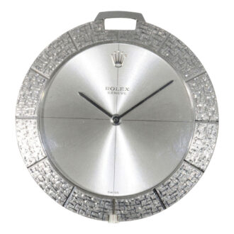Ultra-thin Swiss white gold open faced lever watch Circa 1964