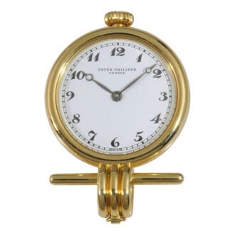 Swiss 18K gold pendant watch with brooch and chatelaine Circa 1994 Swiss 18K gold pendant watch with brooch and chatelaine Circa 1994