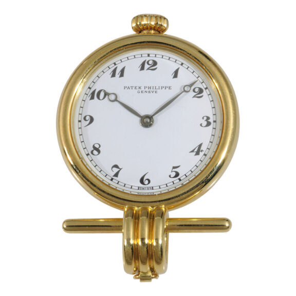 Swiss 18K gold pendant watch with brooch and chatelaine Circa 1994 Swiss 18K gold pendant watch with brooch and chatelaine Circa 1994