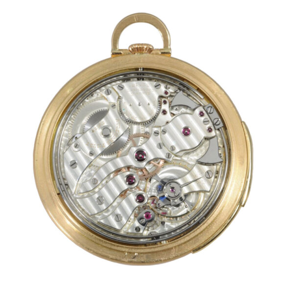 Swiss rose gold repeating lever dress watch with chain Circa 1924 Swiss rose gold repeating lever dress watch with chain Circa 1924