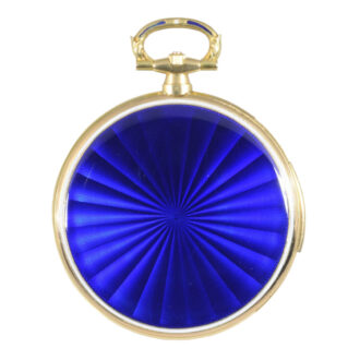 Elegant Swiss 18K gold and enamel repeating lever watch Circa 1900