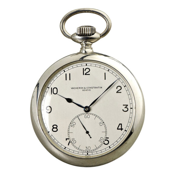 Fine Swiss silver open faced lever deck watch Circa 1945 Fine Swiss silver open faced lever deck watch Circa 1945