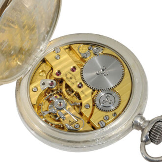 Fine Swiss silver open faced lever deck watch Circa 1945 Fine Swiss silver open faced lever deck watch Circa 1945