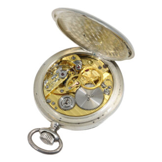 Fine Swiss silver open faced lever deck watch Circa 1945
