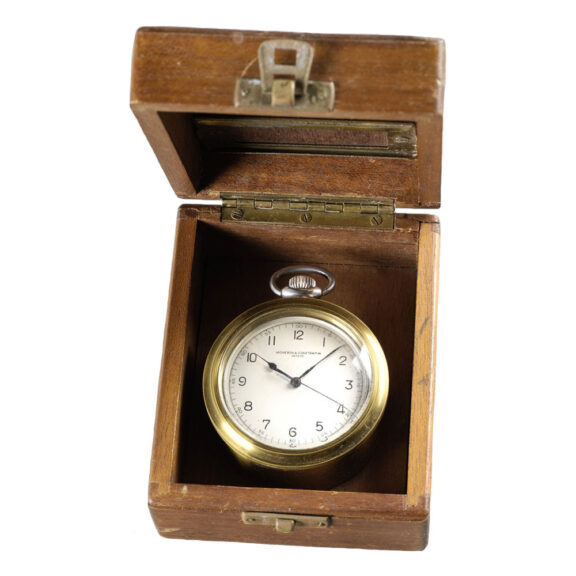 Fine Swiss silver open faced lever deck watch Circa 1945 Fine Swiss silver open faced lever deck watch Circa 1945