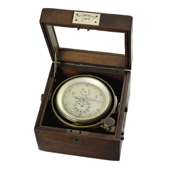 Rare Swiss deck chronometer with 52h power reserve Circa 1920